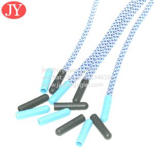Wholesale custom transref/silk screen/embossed/engraved/logo plastic black color matte plastic aglets shoelace tips from china suppliers