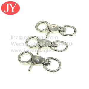 Wholesale china factory custom zine alloy metal lanyard hook silver/gold color swivel snap hook key chain clasp clips from china suppliers