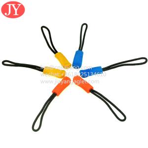 Wholesale colorful injection molding process PVC rubber zipper puller handbag slider ZIP pulls from china suppliers