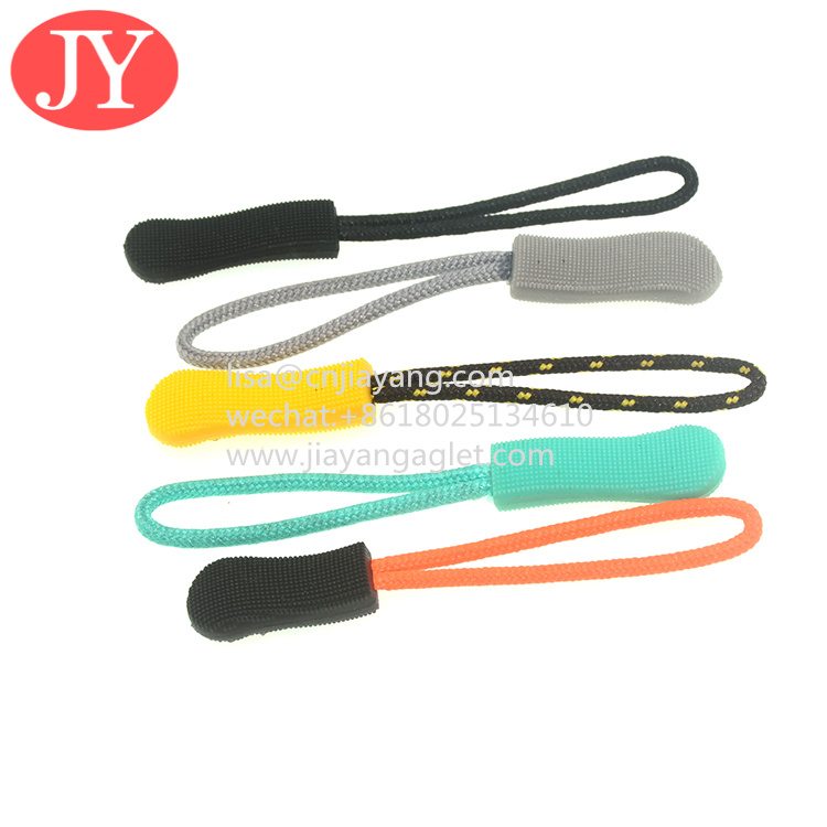 Wholesale Jiayang Paracord Cross Fancy Slider Body Injection Moulding Woven Tape Zipper Puller Extension Zipper Pull Charms from china suppliers
