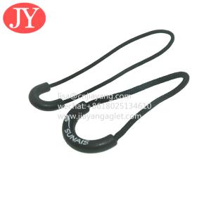 Wholesale factory supply U style zipper sliders wholesales good quality PVC rubber zipper pulls Zip Tags Cord Puller from china suppliers