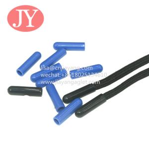 Wholesale 6*22mm matte black/blue/white palstic aglet sring cord plastic end for shoelace/hoodies/pants plastic tips from china suppliers