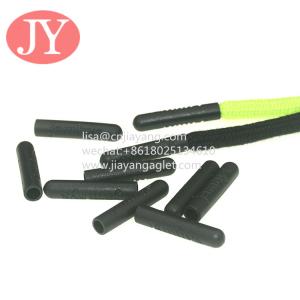 Wholesale fashion new style black matte plastic tips athletic shoe string end cord custom double emboss logo plastic aglets from china suppliers