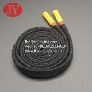 Wholesale plastic aglets  flat rope for hoodies cotton flat drawstrings navy flat cord from china suppliers