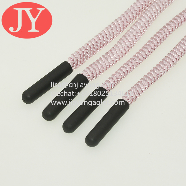 Wholesale Red Round Polyester shoelace Cord Injection Matte Logo Black Plastic Aglets Eco-friendly Material Tpu Soft Aglet Cords from china suppliers