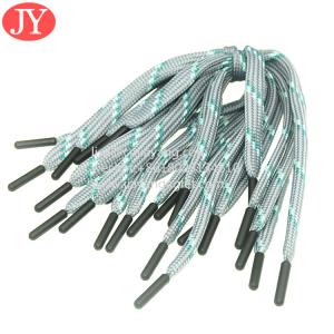 Wholesale 110cm length polyester falt rope shoelace cord end injected black TPU soft palstic tips aglet from china suppliers