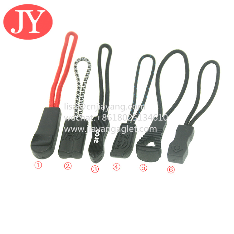 Wholesale Custom Silicone Rubber Bag Garment Handbag Zipper Pullers Soft Pvc Zipper Puller from china suppliers
