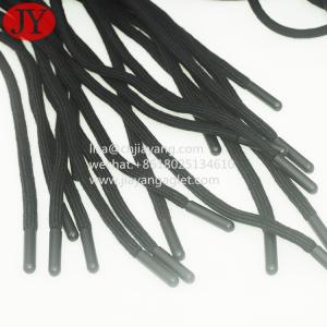 Wholesale manufacture hot sale round cotton string cord injection drawstring plastic tips free glue rope agelt tips from china suppliers