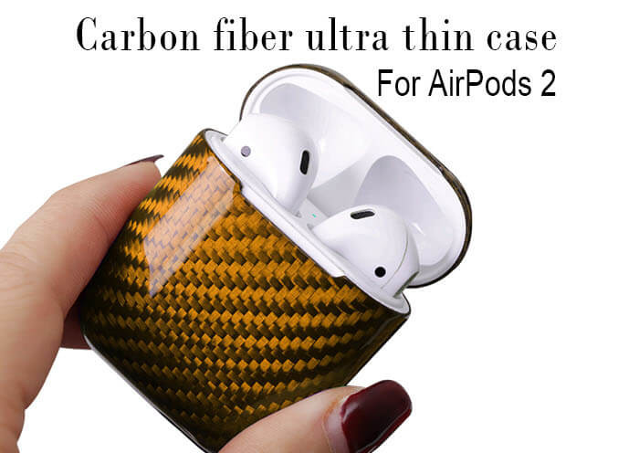 Wholesale Impermeable Glossy Finish Carbon Fiber Airpods 2 Case from china suppliers