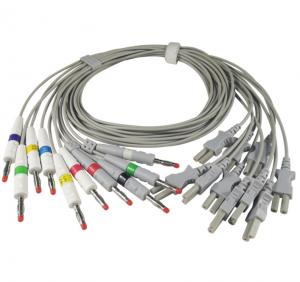 Wholesale Hellige  Ecg Electrode Cable 10 Leads Multi Link  Banana 4.0 38401816 from china suppliers