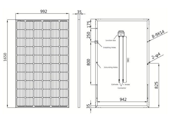 Wholesale Mono Portable Solar Panels Monocrystalline Silicon 260-300W / 60 / 6*10 Cell Array from china suppliers