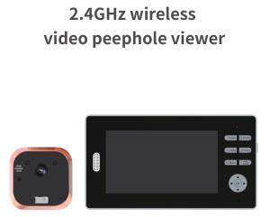 Wholesale 2.4GHz WIFI Video Doorbell 7inch High Definition LCD Peephole Video Doorbell from china suppliers