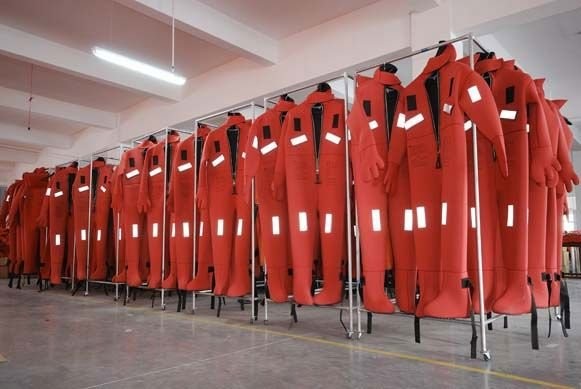 Wholesale 142N CR Expanded Neoprene Composite Cloth SOLAS Marine Lifesaving Suit For Sale from china suppliers