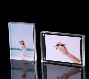 Wholesale Transparent Crystal Custom Acrylic Fabrication 20mm Acrylic Photo Frame from china suppliers