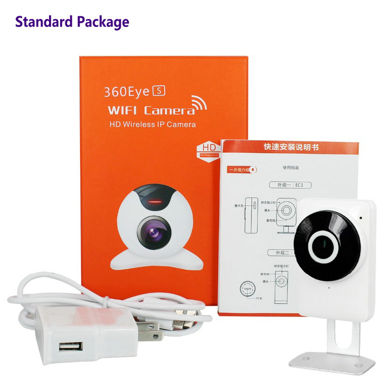 Wholesale EC1 360Eye S 185degree Panorama Camera iOS/Android APP Night Vision 720P CCTV IP P2P WiFi Wireless Surveillance Security from china suppliers