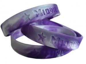 Wholesale Environmentally friendly Customized Silicone Bracelet, Silicone Wristband with debossed from china suppliers