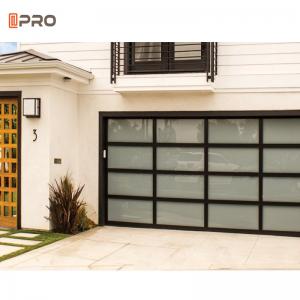 Wholesale Black Anodized 7 X 8 Aluminum Garage Door Glass 16 Ft X 7 Ft Building Material 9X7 Full View from china suppliers
