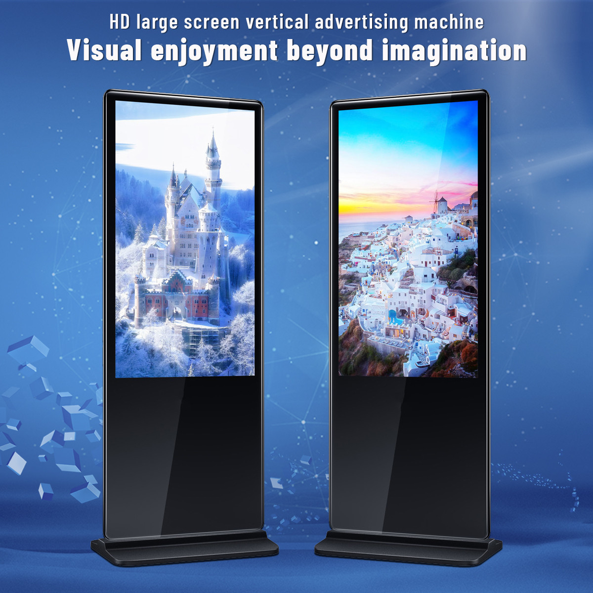 Wholesale Floor Standing Digital Lobby Signage indoor Wifi 4K Video Wall from china suppliers