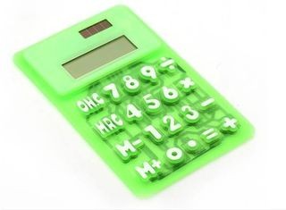 Wholesale Pocket 8 Digits non-toxic Solar Power 100% Silicone Rubber Calculator With Silkscreen Logo from china suppliers