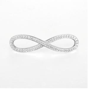 Wholesale Cubic Zirconia Sterling Silver Eternity Bracelet 13cm Silpada from china suppliers