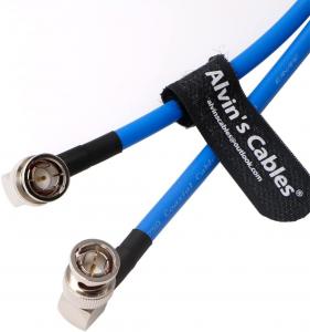 Wholesale 12G BNC-Coaxial-Cable Alvin'S Cables HD SDI BNC Male To Male L-Shaped Original Cable For 4K Video Camera 1M Blue from china suppliers