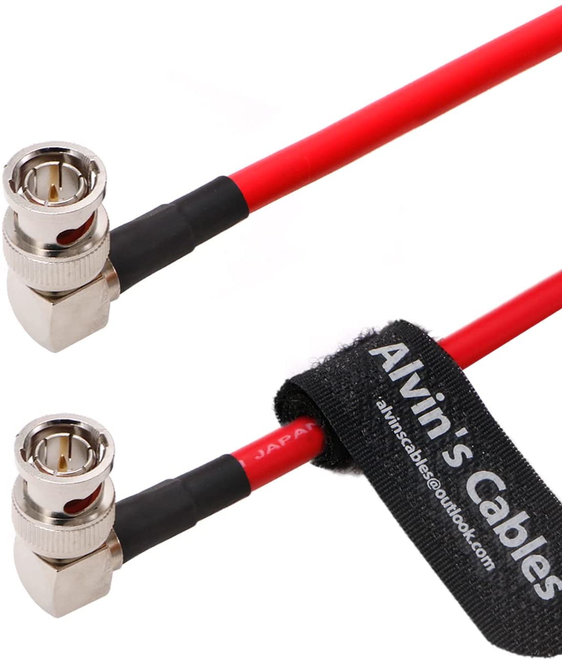 Wholesale 12G BNC-Coaxial-Cable Alvin'S Cables HD SDI BNC Male To Male L-Shaped Original Cable For 4K Video Camera 1M Red from china suppliers