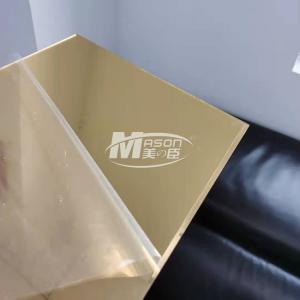 Wholesale High Reflective One Way Mirror Acrylic Silver Gold Acrylic Mirror Sheet 1mm from china suppliers