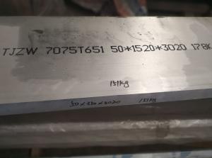 Wholesale Custom 7075 T651 Aluminum Sheet Plate 50mm Thickness  High Strength from china suppliers