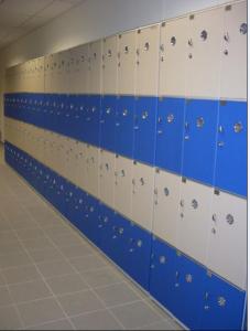 Wholesale PVC Material Blue School Lockers Durable Four Tier Lockers For Swimming Pool from china suppliers