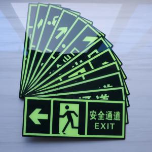 Wholesale Luminescent Acrylic Sign Board , Fire Instructions Acrylic Cut Out Signage from china suppliers