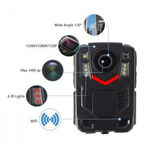 Wholesale 1296P Police Worn Cameras With Audio Video Photo Recording 2inch Display from china suppliers