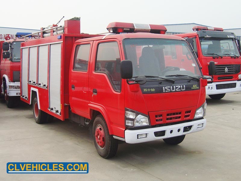 Wholesale ISUZU 600P Firefighter And Fire Truck 130hp 4000L 500L Foam Tank from china suppliers