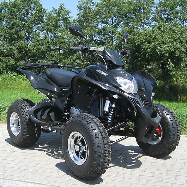 250cc Extra Large Size Four Wheel Atv With Electric Start System Black for sale