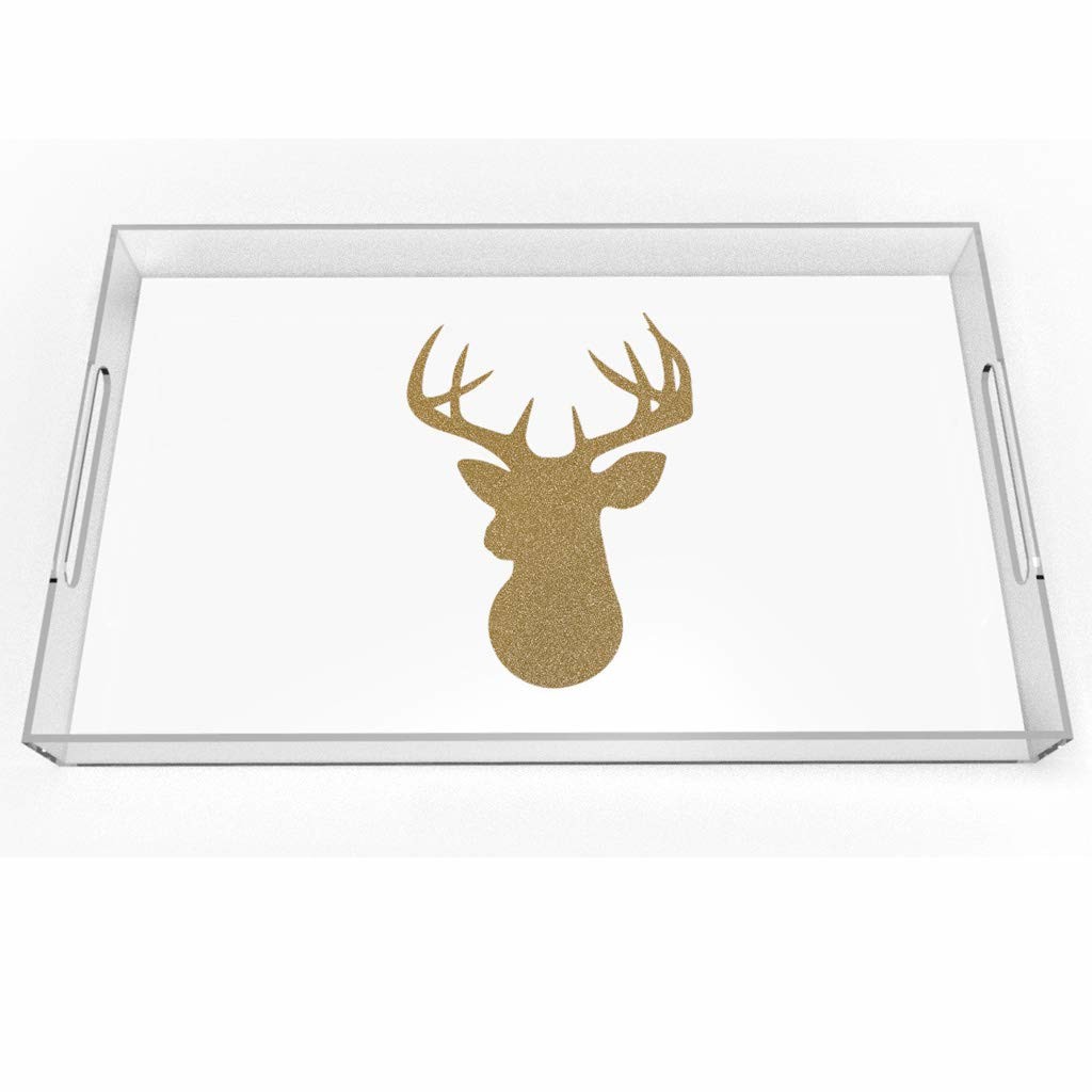 Wholesale Square Clear Lucite Serving Tray 12x16 Inch Acrylic Material from china suppliers