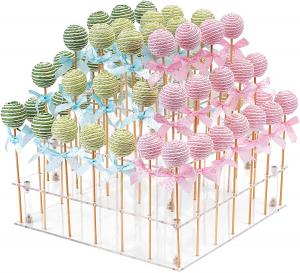 Wholesale 3 Tier 56 Holes Clear Acrylic Cake Pop Display Stand from china suppliers