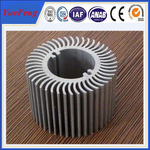 Wholesale Aluminum round heat sink extrusion, Custom made round clear anodized aluminum heatsink from china suppliers