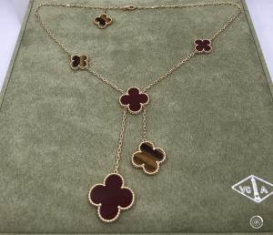 Wholesale High End Luxurious Vca Magic Alhambra Necklace , Custom Gold Necklace from china suppliers