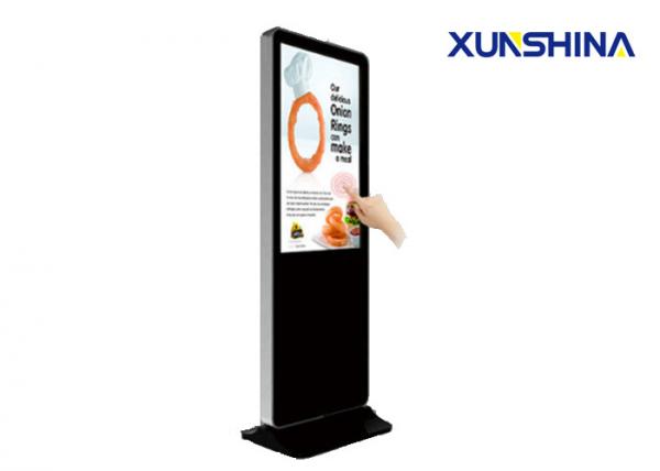 Quality Wifi Totem 65 inch Floor Standing Digital Signage Displays for Banks for sale