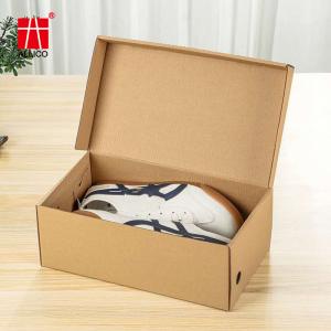 Wholesale One Piece 32ETC Shoe Packaging Box Flat Pack Grossy Lamination from china suppliers