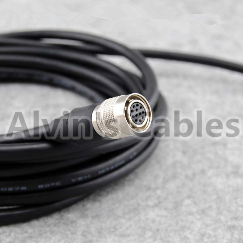 Wholesale Power I/O Cat6 M12 Cable Assembly HRS 12 Pin Hirose Female Open Twisted For Basler Camera GigE 3m from china suppliers