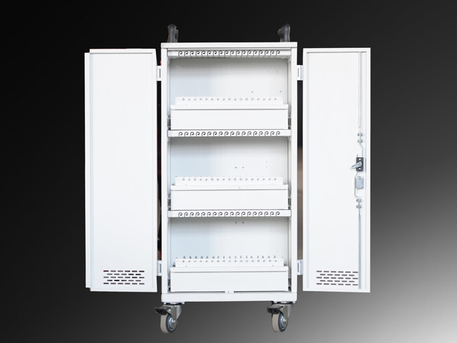 Wholesale Steel Material Computer Charging Cart  For 60 ,  Fan Cooling Laptop Storage Cart from china suppliers