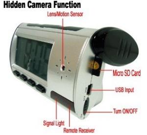 Wholesale Home Security Mini Alarm Clock DVR Spy Hidden Surveillance Camera Audio Video Recorder from china suppliers