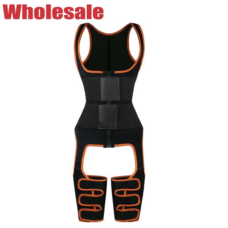 Wholesale Womens 3XS Full Body Waist Cincher Leather Belt Thigh Trimmer Leg Shaper from china suppliers