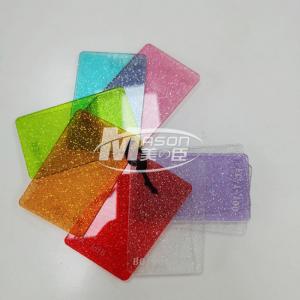 Wholesale 3mm 1220x2440 Colorful Red Yellow Blue Glitter Acrylic Sheet For Craft Decorative from china suppliers