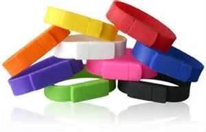 Wholesale Colored custom large rubber USB Silicone Bracelet, wristband usb drive for children from china suppliers