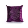 Buy cheap Custom Unique Creative Shiny Diamonds Logo Purple Square Soft Velvet Pillow Case from wholesalers