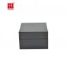 Buy cheap Custom Logo Small Square Shape Black Color Paper Gift Jewelry Packaging Box from wholesalers