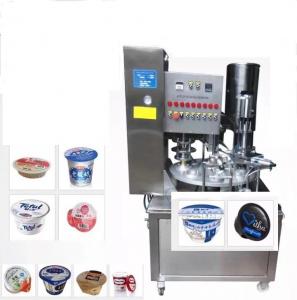 Wholesale 2 Heads 50g Cup Filling Sealing Machine HT-NC-2 Rotary Cup Sealing Machine from china suppliers
