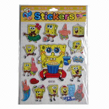 Wholesale Shinning puffy stickers, eco-friendly, easy to apply and remove from china suppliers