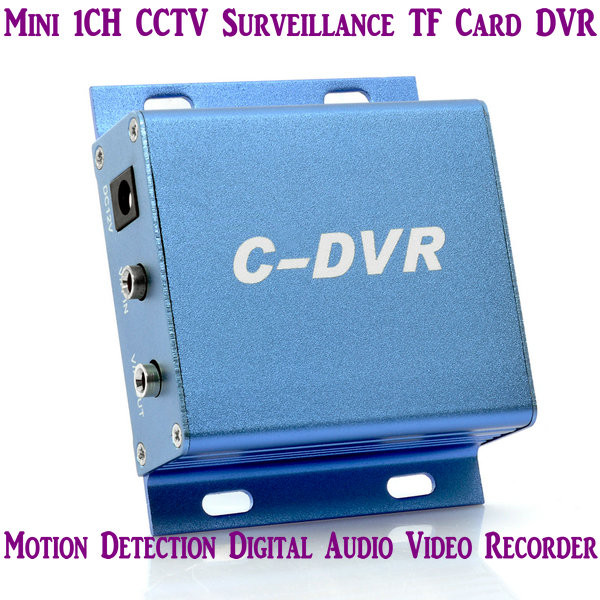 Wholesale Mini C-DVR 1CH CCTV Surveillance TF Card DVR Digital Audio Video Recorder Motion Detection from china suppliers